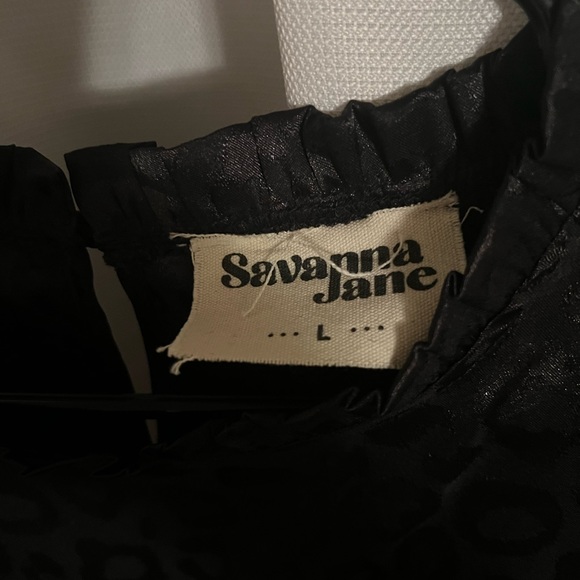 Savannah Janes Black Leopard Top - Picture 3 of 3